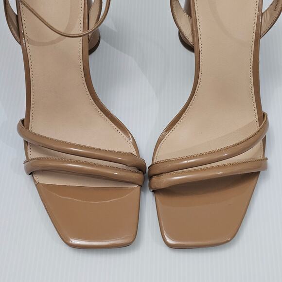 NEW Sam Edelman Kia Block Heel Strappy Sandal Rosa Blush Patent Size 10.5 - Picture 5 of 12